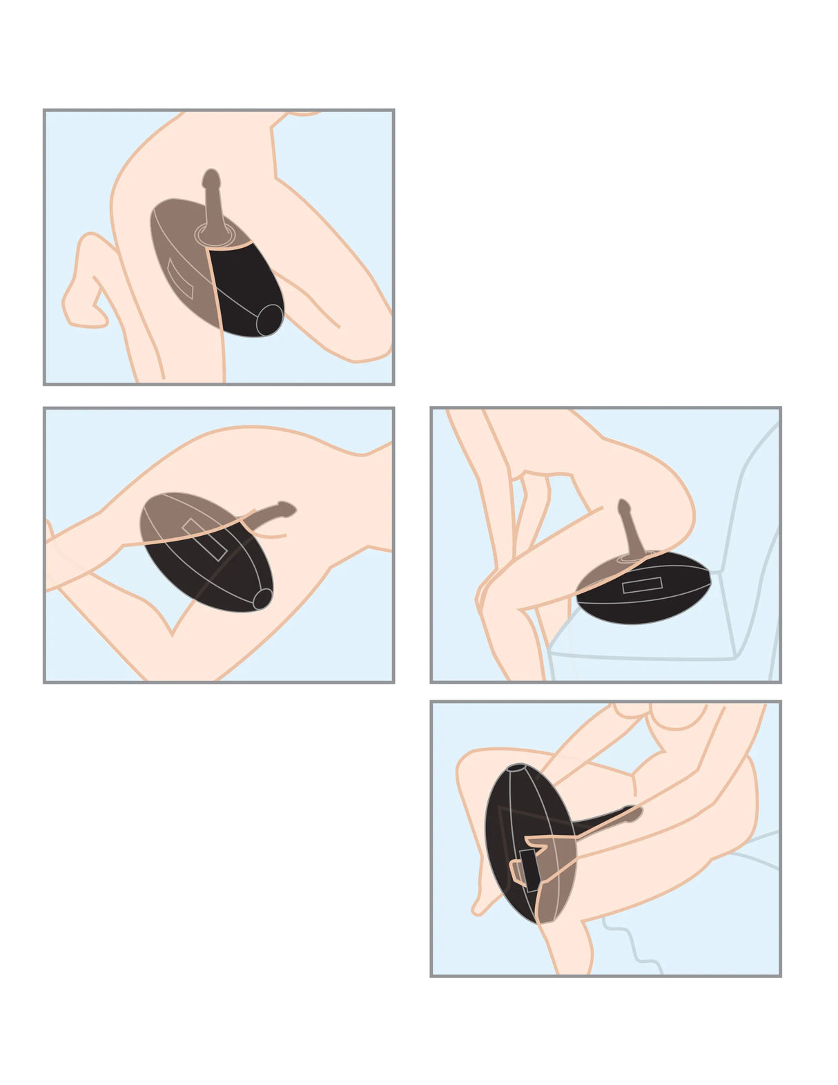 Fetish Fantasy Body Dock Love Ball - Black