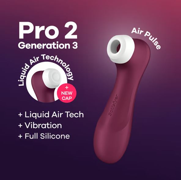 Satisfyer Pro 2 Gen 3-Wine Red
