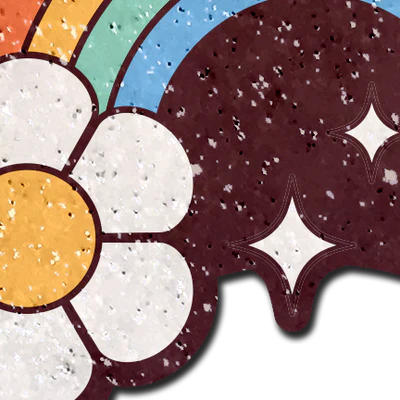 Pasties: Rainbow Flower