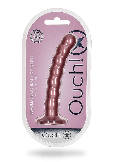 Ouch Beaded G-Spot 6.5" - Rose