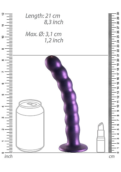 Ouch Beaded G-Spot 8" - Purple