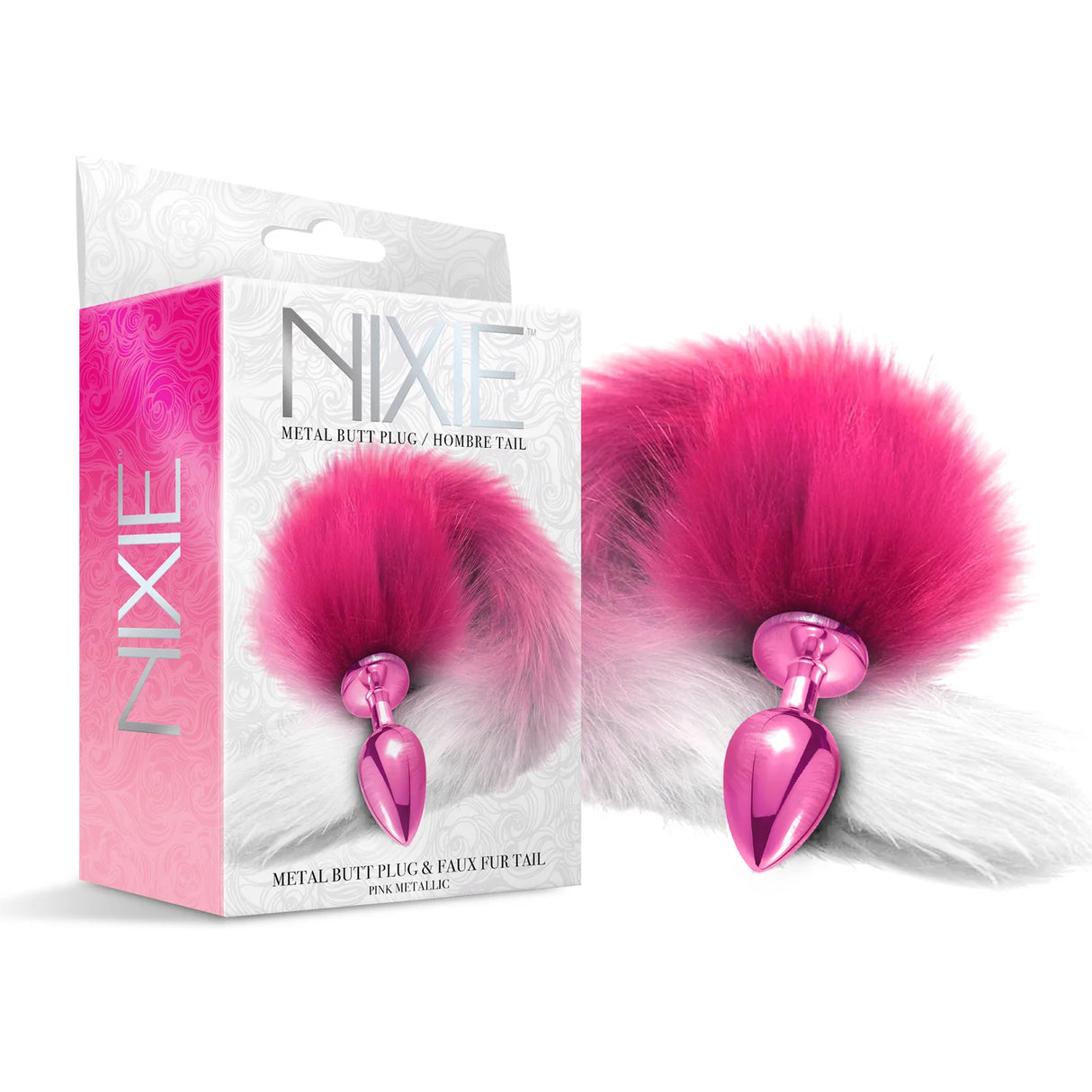 NIXIE Metal Plug with Tail-PINK OMBRE