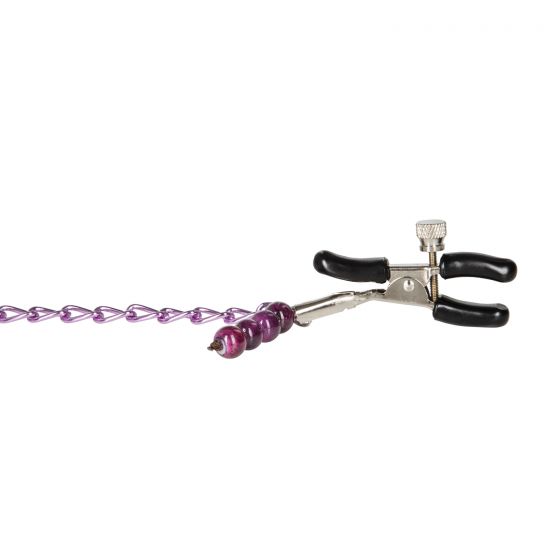 Nipple Clamps-Purple Chain