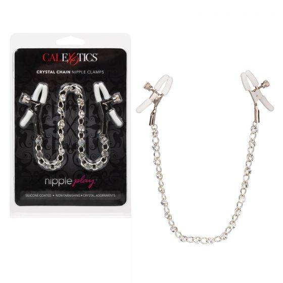 Crystal Chain Nipple Clamps