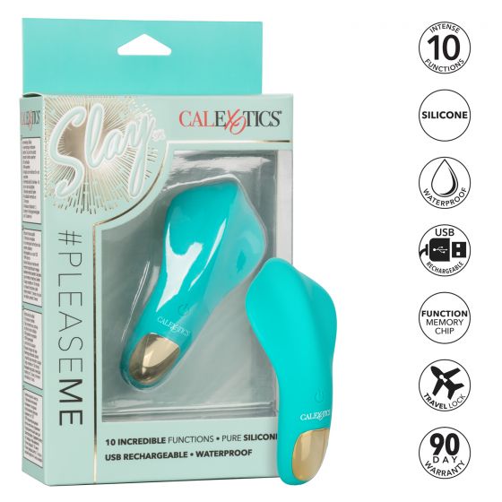 Slay Pleasure Clit Stimulator-Teal