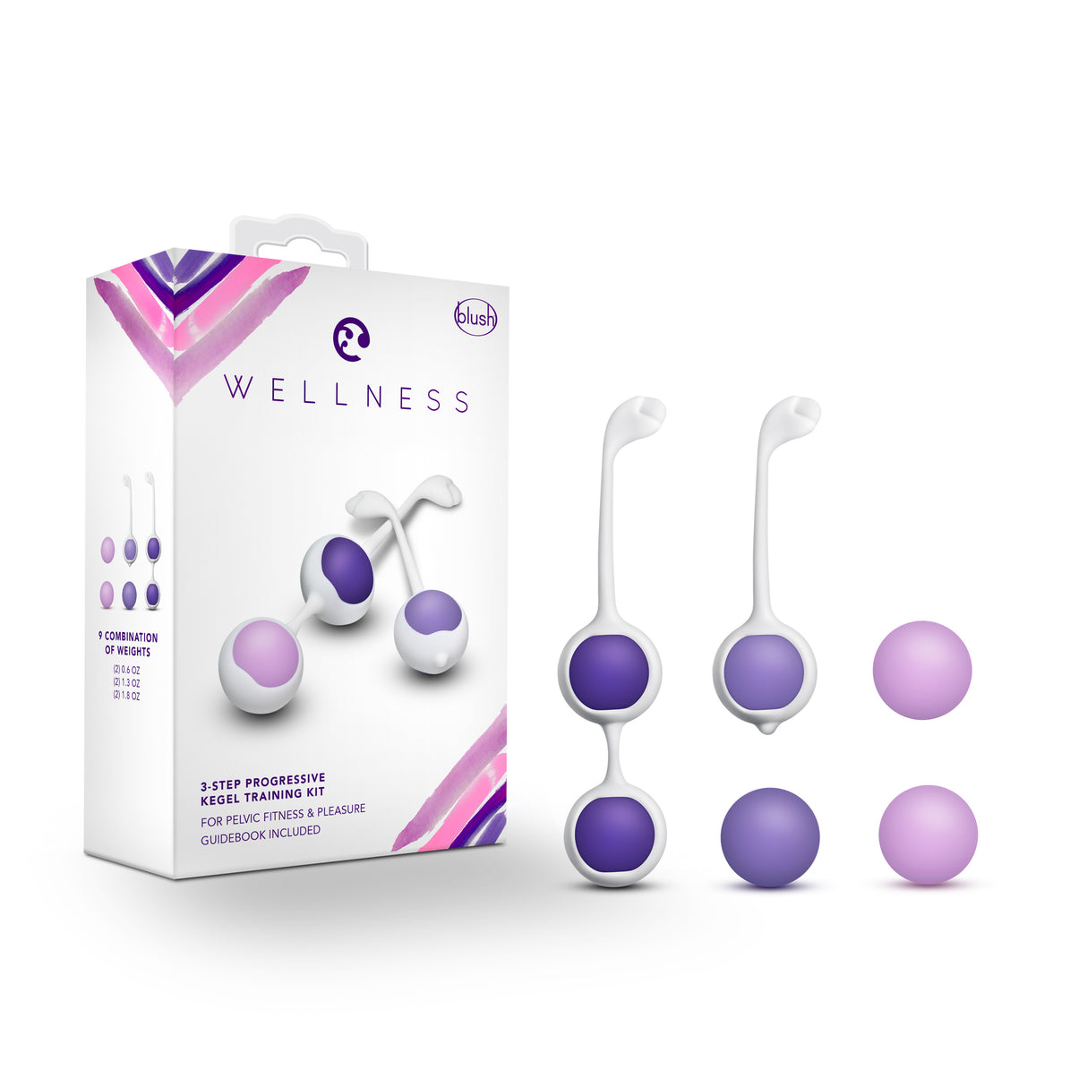 WELLNESS KEGEL TRAINING KIT-PURPLE