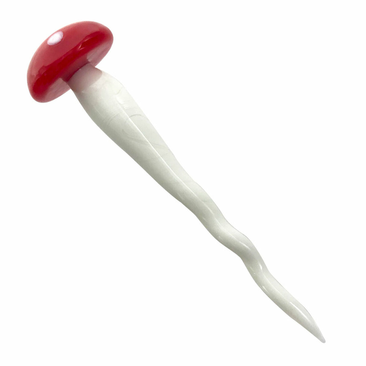 4.5" GLASS DABBER-MUSHROOM