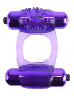 CRingz Duo Vibrating Super Ring - Purple