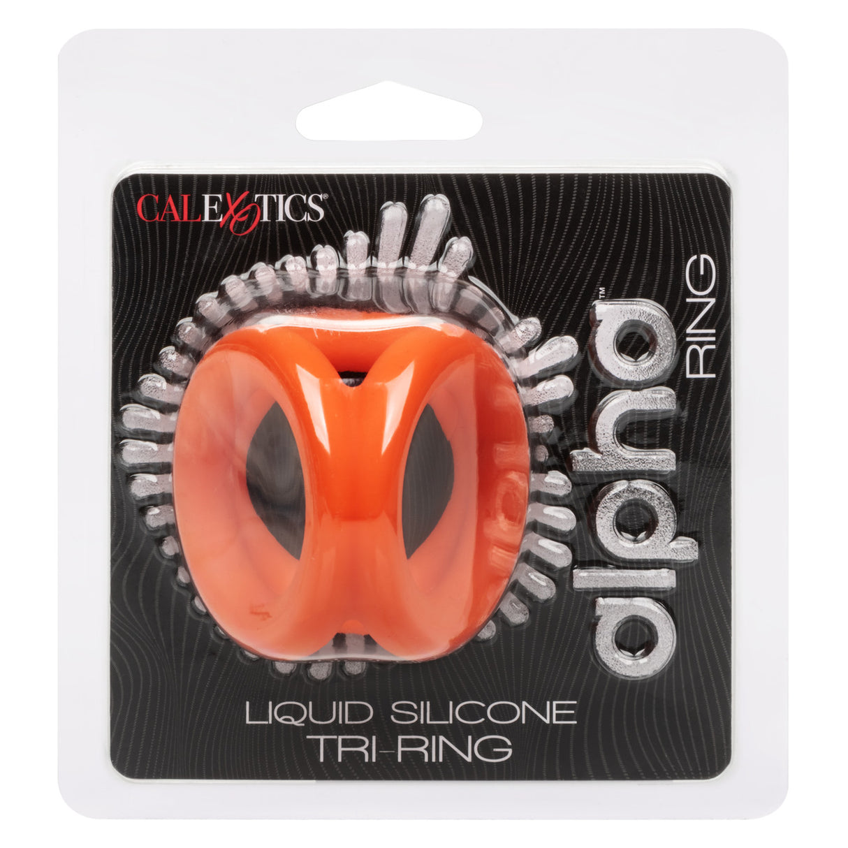 Alpha Liquid Silicone Tri Ring - Orange