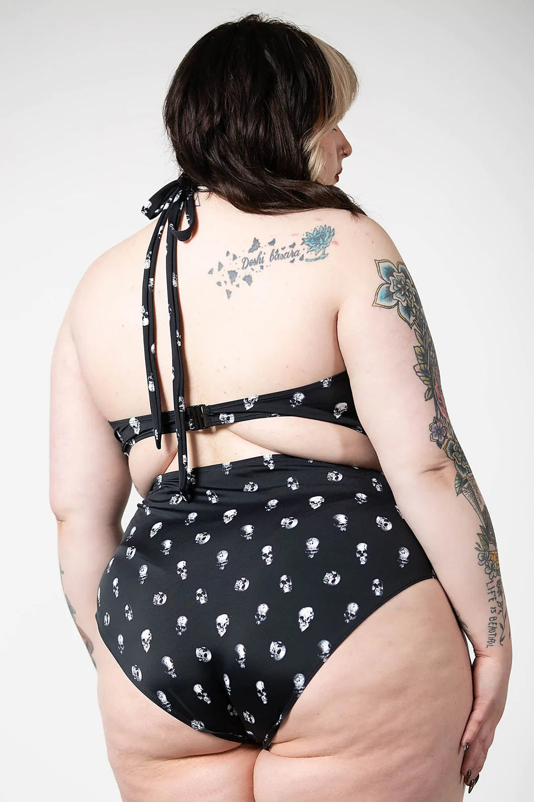 Swim: Skulls 2PC Black-3X