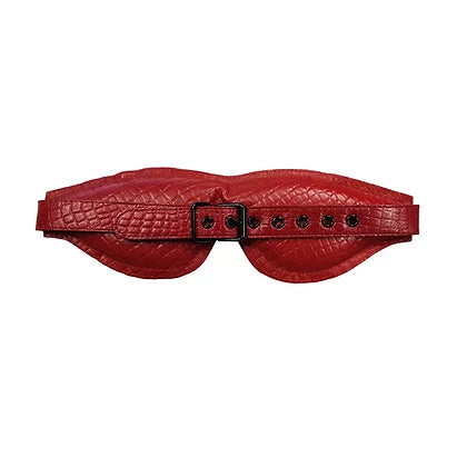 Rouge Leather Padded Blindfold