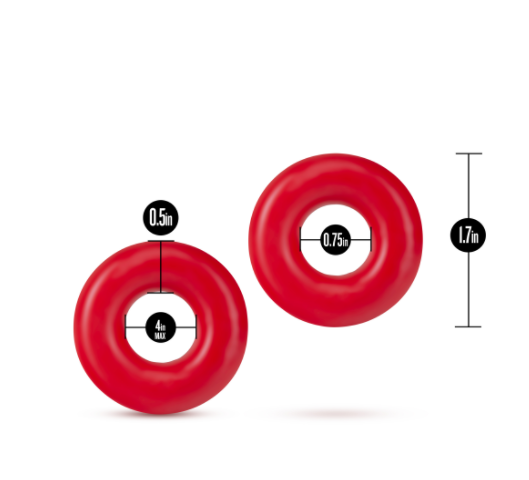 Stay Hard Donut Oversized Red