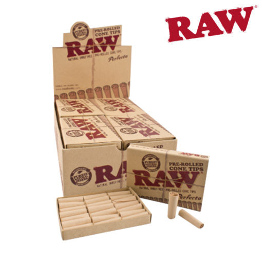 Raw Pre-Rolled Cone Tips-Perfecto