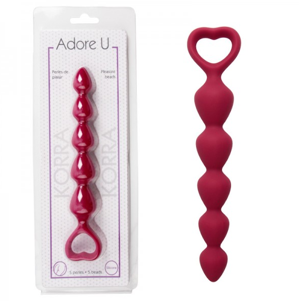 Adore U Korra Anal Beads-Red