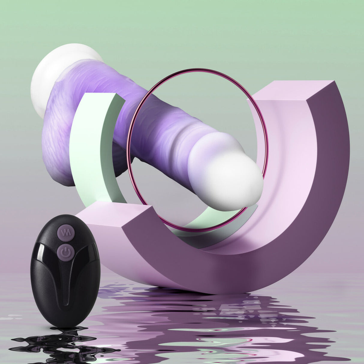 Neo Elite Encore Vibrating Dong-Purple