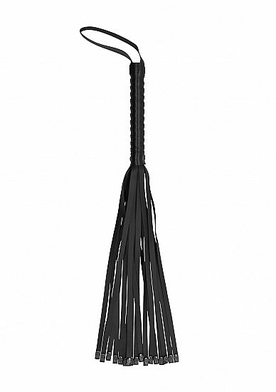 Ouch Whip with Skulls-Black
