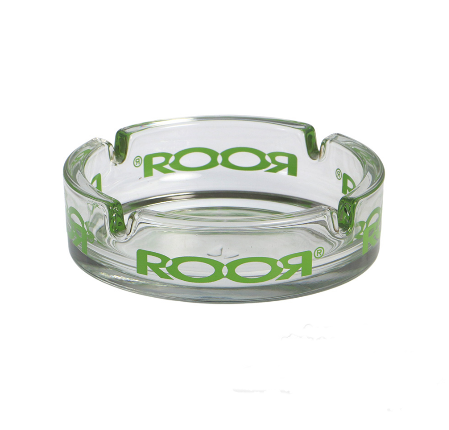 Ash Tray: Roor Glass- Green