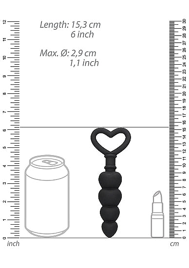 Ouch Anal Love Beads-Black
