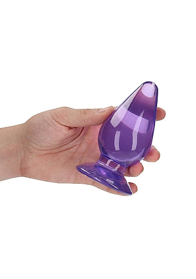 Real Rock Anal Plug-Purple 4.5"
