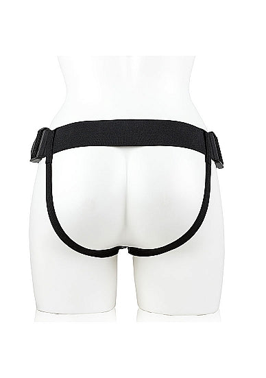 Strap On Hollow w/Balls 7" - White