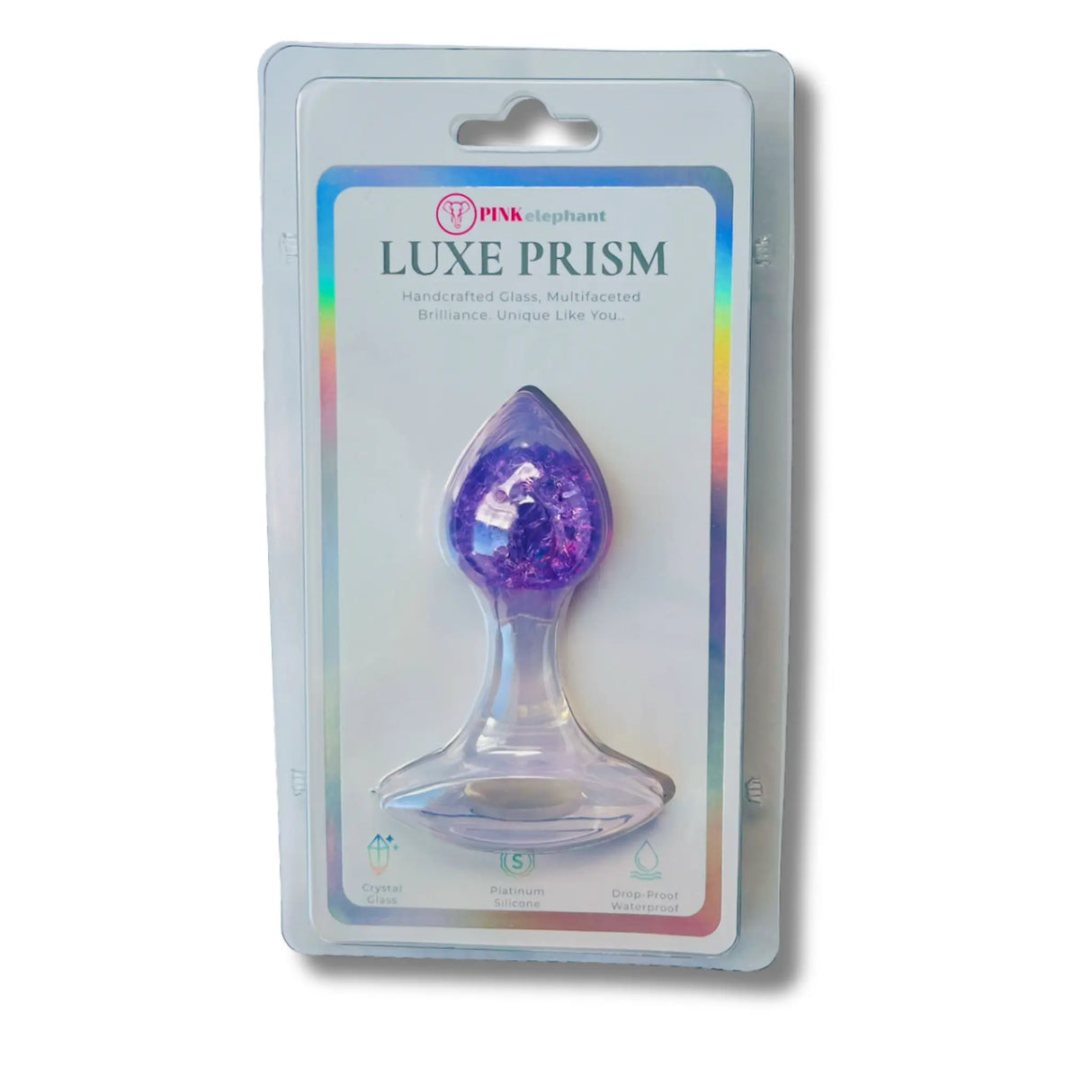 Luxe Prism Anal Plug - Small - Purple