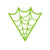 Sticker: Sourpuss Green Spiderweb