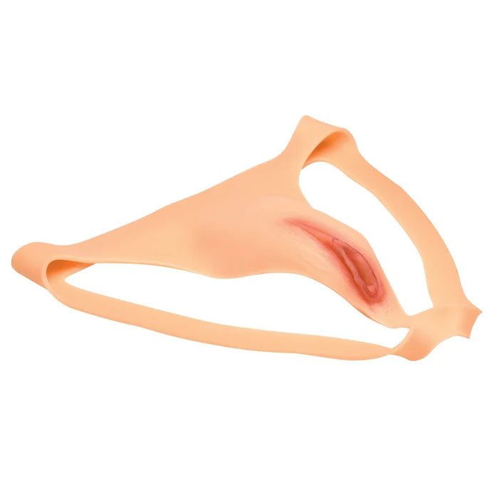 Master Series Pussy Strap Silicone Vagina - Light