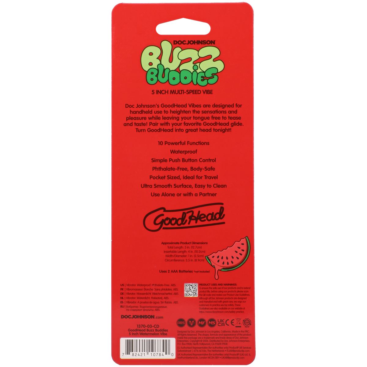 Buzz Buddies 5" - Watermelon