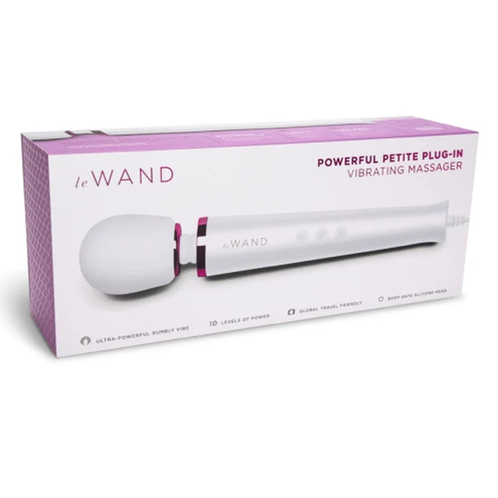 Le Wand Petite Plug In Wand - White