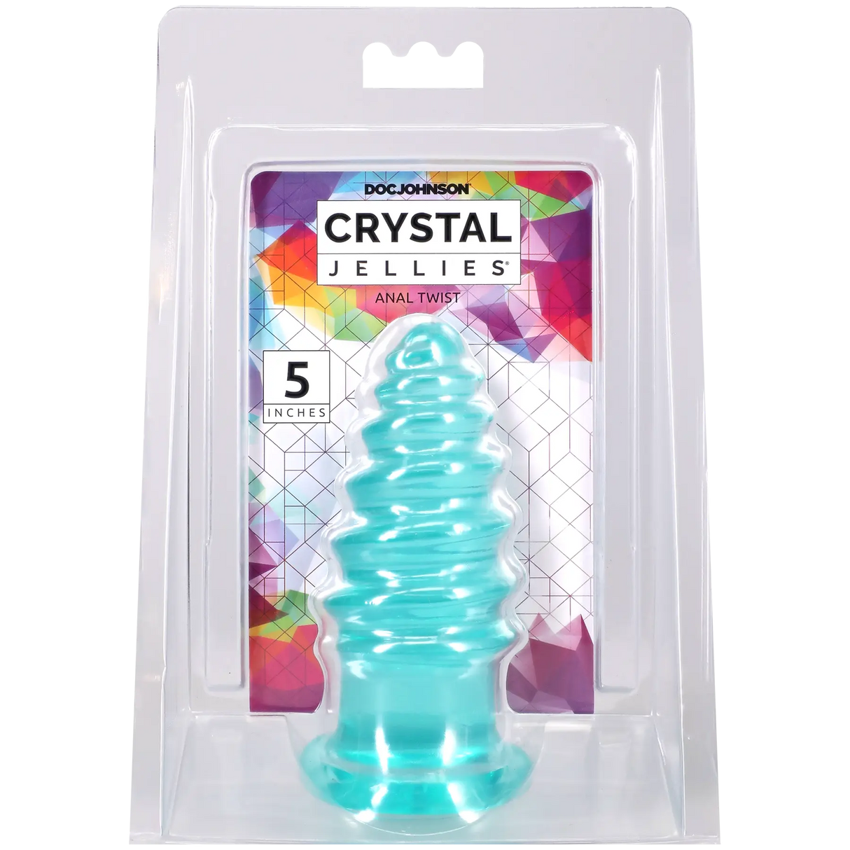 Crystal Jellies Anal Twist 5" - Teal