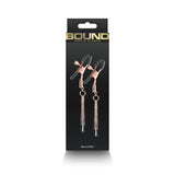 Bound Nipple Clamps: D3 Rose Gold