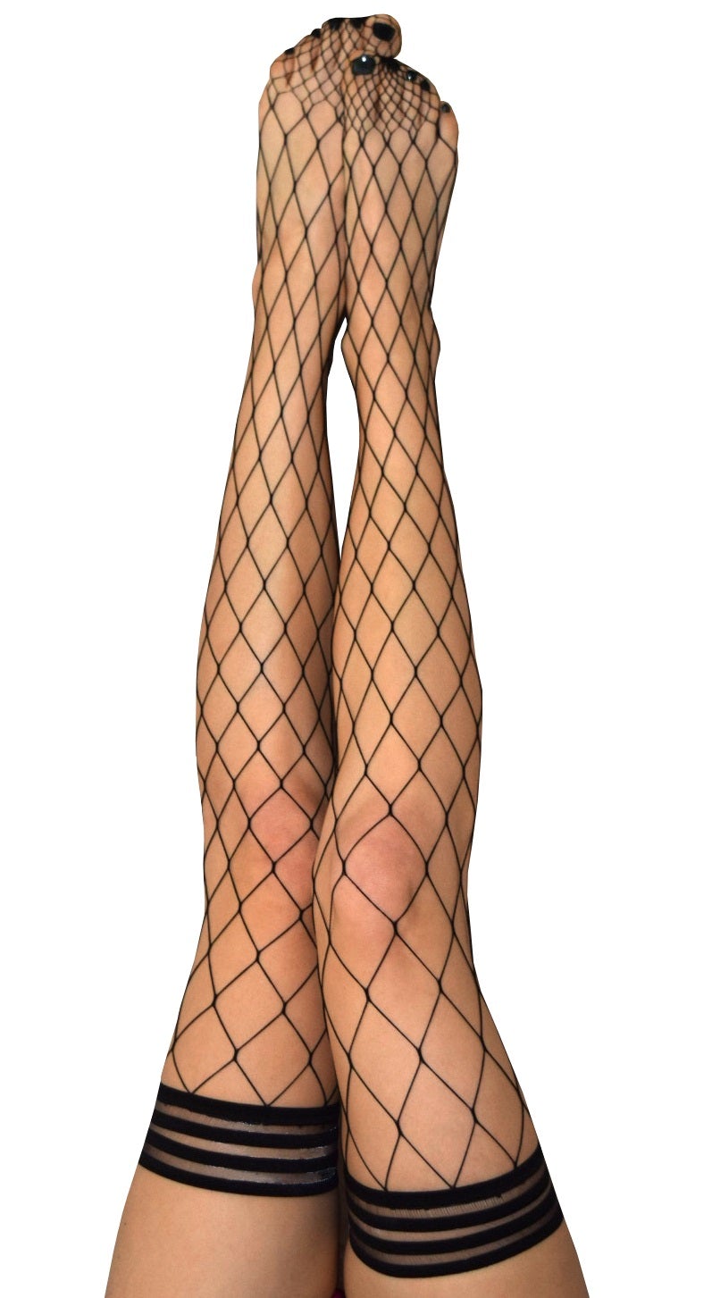 Michelle Large Fishnet Thigh High