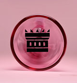 Castle Glass: 14" Luxe Electroplated (7mm Thick - Pink)