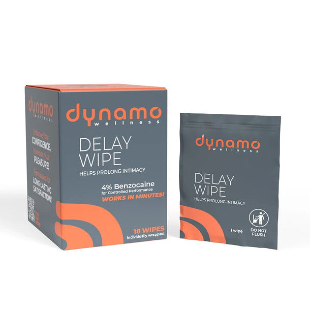 Dynamo Wellness Delay Wipe 18 pack
