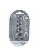 OUCH Beaded Anal Plug-Gunmetal