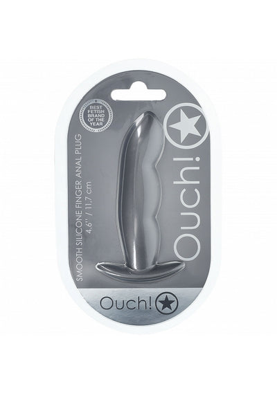 OUCH Finger Anal Plug-Gunmetal