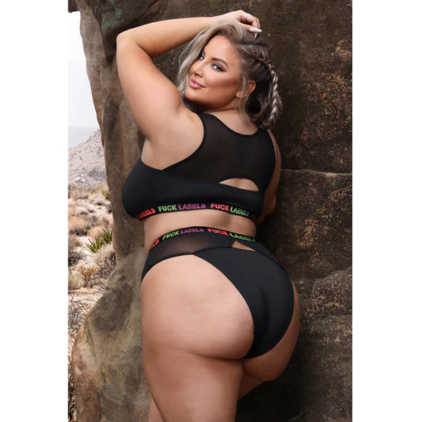 Fuck Labels Crop Top & Bottoms