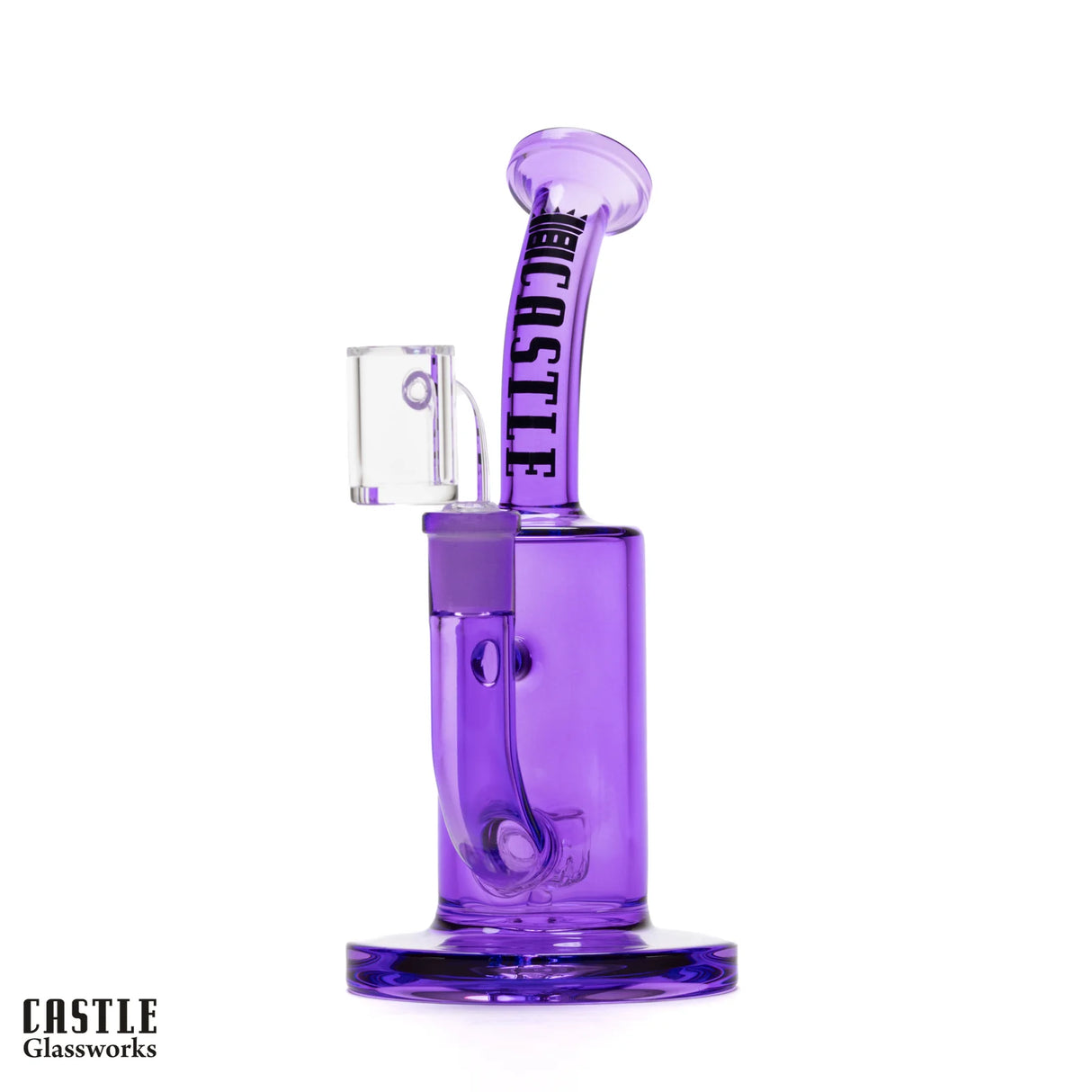 Castle Glass: 8.5" Dayglo Barrel (14mm - Purple)