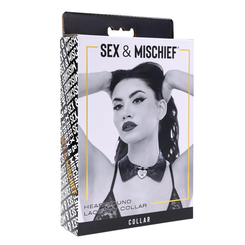 Sex & Mischief Heartbound Lace Day Collar