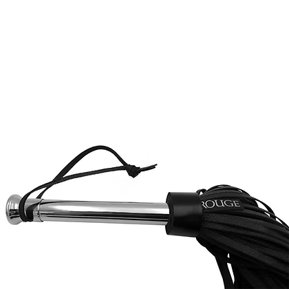 Rouge Leather Flogger w/Steel Handle