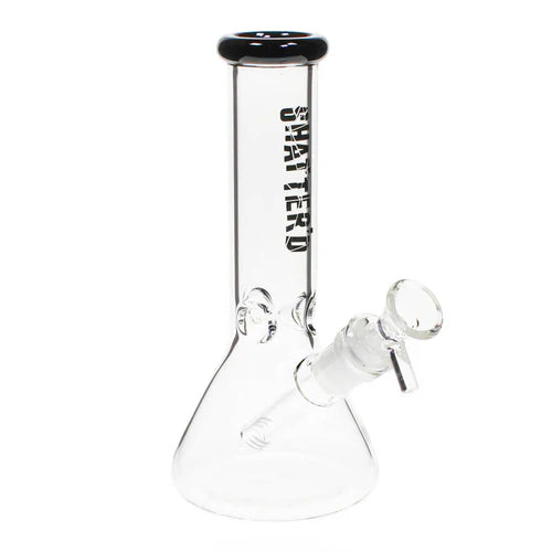 Shatter'd 8" Beaker -  Black