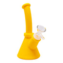 7" Silicone Beaker Bong Yellow