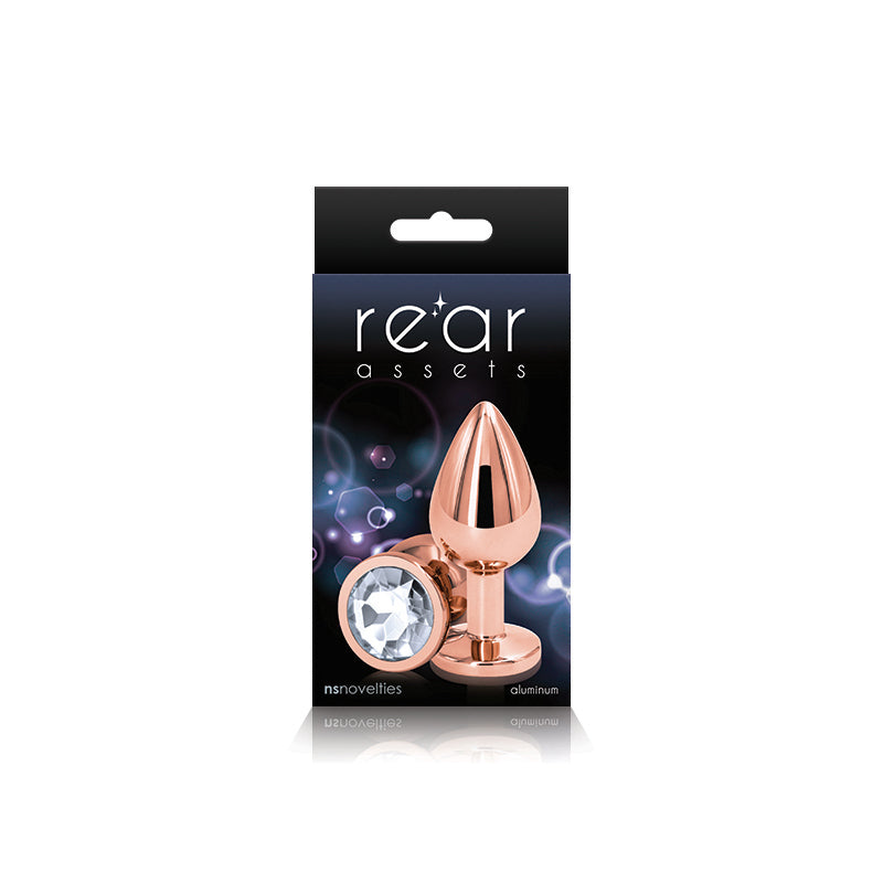 Rear Assets Gem Plug Rose Gold-Medium Round