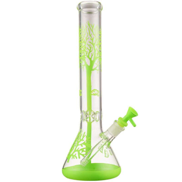 15" Tree of Life Bong - Lime Green