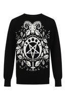 Baphomet Christmas Sweater Small