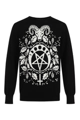 Baphomet Christmas Sweater Medium