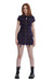 Tartan Night Zip Dress Large-Purple