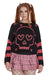 Miki Knitted Jumper Small-Black/Pink