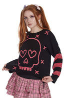 Miki Knitted Jumper XL-Black/Pink