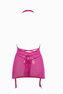 Savannah: Mesh Dress Hot Pink Large/Extra Large